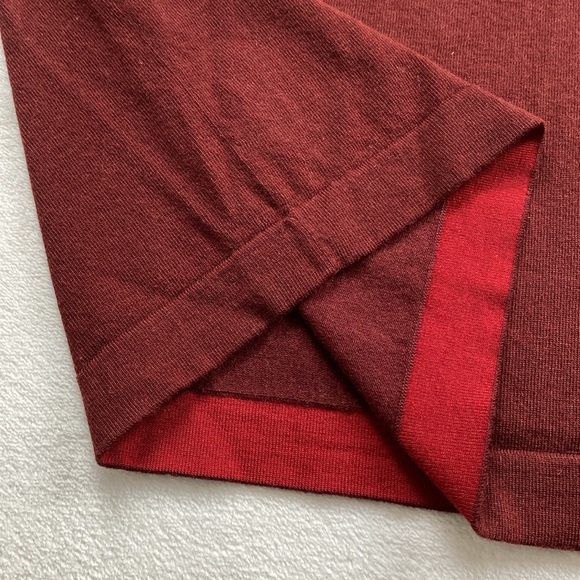 Banana Republic Stretch Merino Wool Blend Johnny Collar Long Sleeve Sweater Polo - Picture 13 of 16